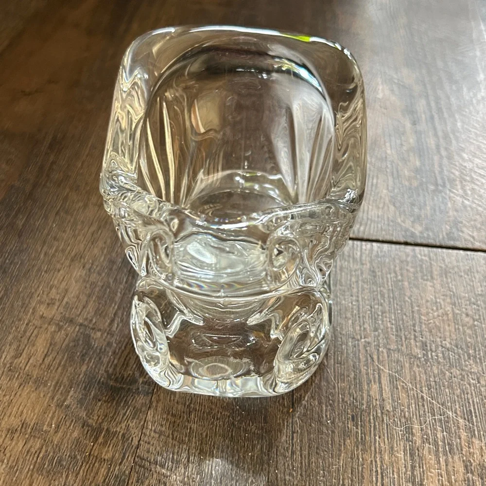 Crystal Sleigh Votive Candle Holder USA Centerpiece‎ Winter Christmas Holiday